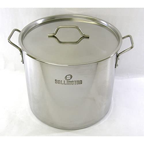 32qt Stainless Steel Stock Pot With Steamer Rack Silver