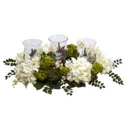 Hydrangea Plants Triple Candelabrum Artificial Plant Floral Flower Arrangments