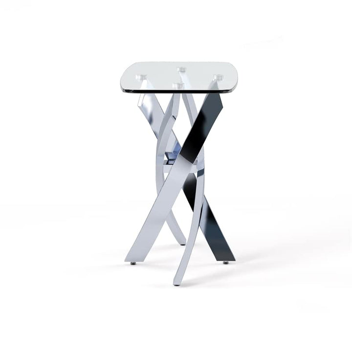Furniture of America Bryce Contemporary Metal 45-Inch Sofa Table in Chrome - Diamond Home USA
