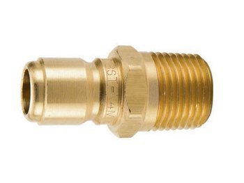 Parker BST-N3M High Flow Hydraulic QC Nipple 3/8 NPT Male Brass