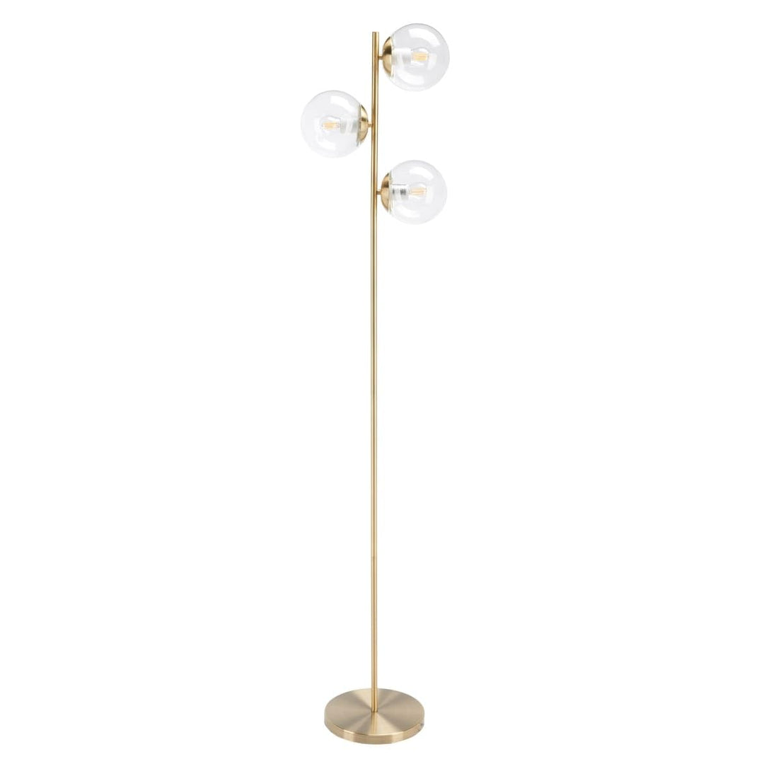 Lighting Modern 65-inch Floor Lamp 12 in. W X 11 D 65 H Gold Contemporary - Diamond Home USA