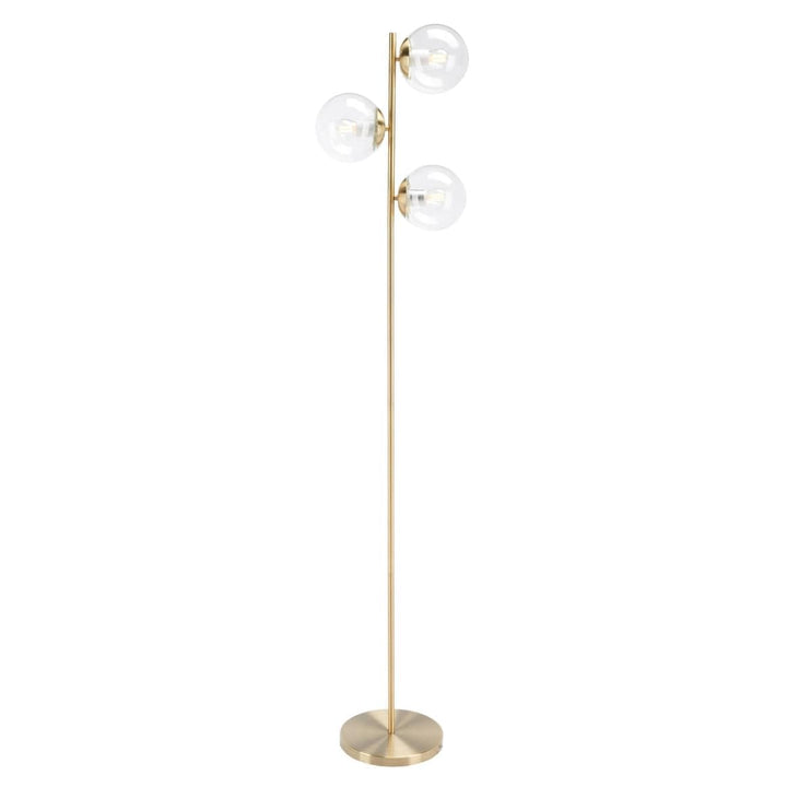 Lighting Modern 65-inch Floor Lamp 12 in. W X 11 D 65 H Gold Contemporary - Diamond Home USA