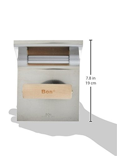 EPOXY BASE TOOL - SS 6" x 6" - 1" RAD 4" LIP WD HDL - Diamond Home USA