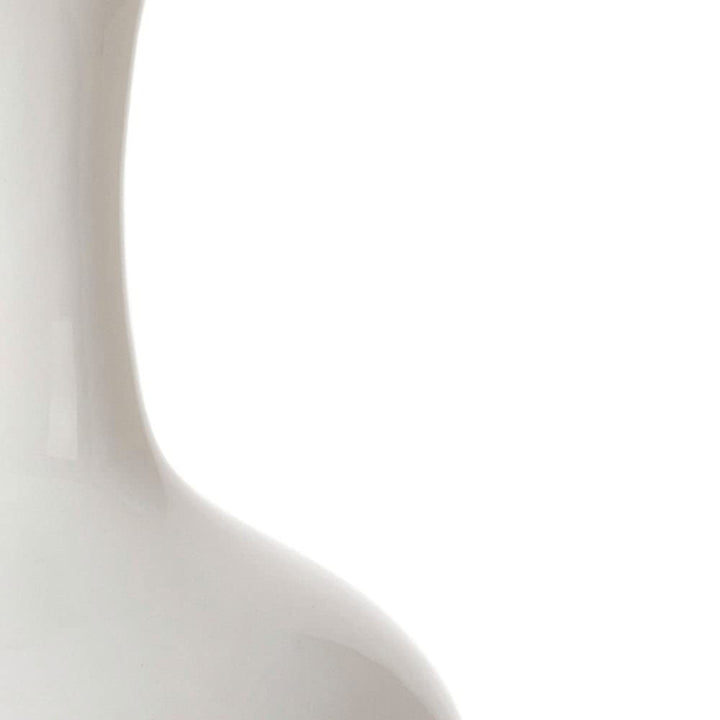 Glossy Curvy Modern Table Lamp 29" h X 16" w 16" d Gold White Contemporary - Diamond Home USA