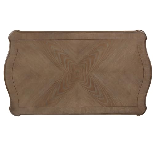 Coffee Table with Lift Top in Oak and Antique White Brown Transitional - Diamond Home USA
