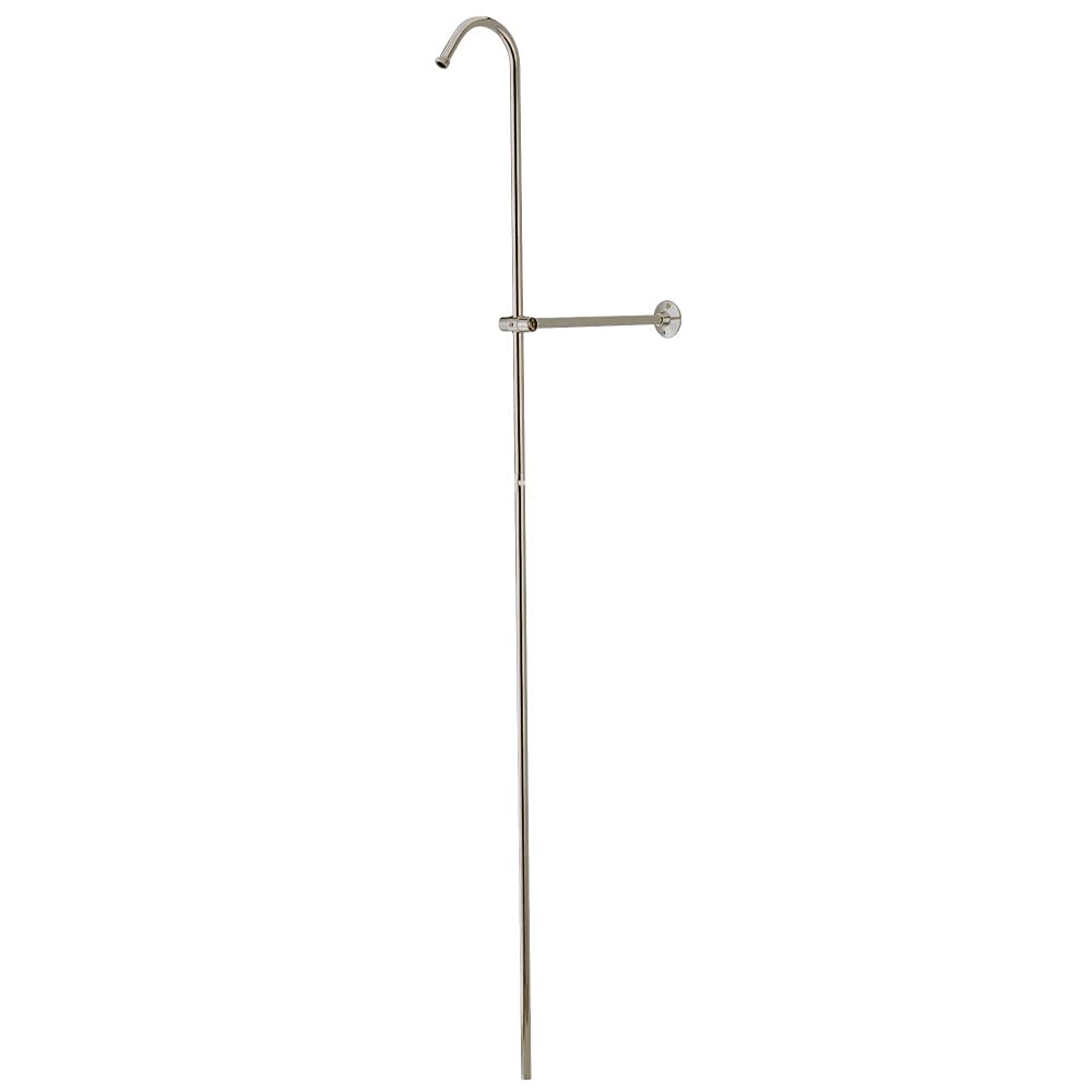 Kingston Brass CCR608 Vintage Shower Riser And Wall Support 6-Inch Brushed Brushed Nickel