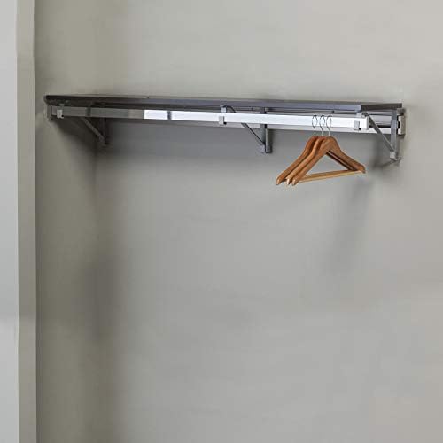 Arrange A Space Arrrange a Space RCMSY Best 52" Single Shelf/Hang Rod Kit