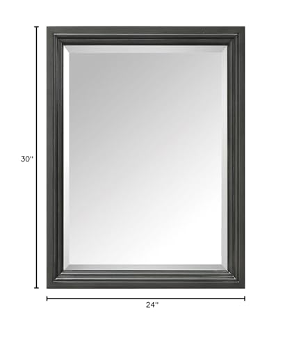 Avanity Thompson 24 in. Mirror in Charcoal Glaze finish - Diamond Home USA