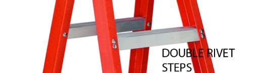 Louisville Ladder FM1503 Twin Front Stepladder 3-Feet Orange - Diamond Home USA