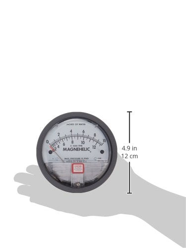 Dwyer® Magnehelic® Differential Pressure Gage 2010AV Dual Scale 0 to 10" w.c. - Diamond Home USA