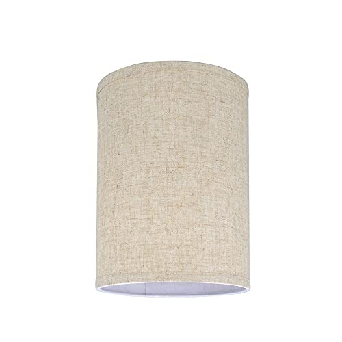 Hardback Drum (Cylinder) Shape Spider Construction Lamp Shade In Beige ( X - Diamond Home USA