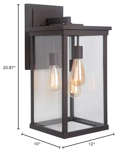 Craftmade Z9734-OBO Riviera Outdoor Wall Mount Sconce Lighting 3-Light 180 Watts - Diamond Home USA
