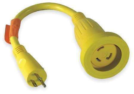 30A 5-15 L5-30 HUBBELL WIRING DEVICE-KELLEMS HBL61CM22 Locking Cord Adapter - Diamond Home USA