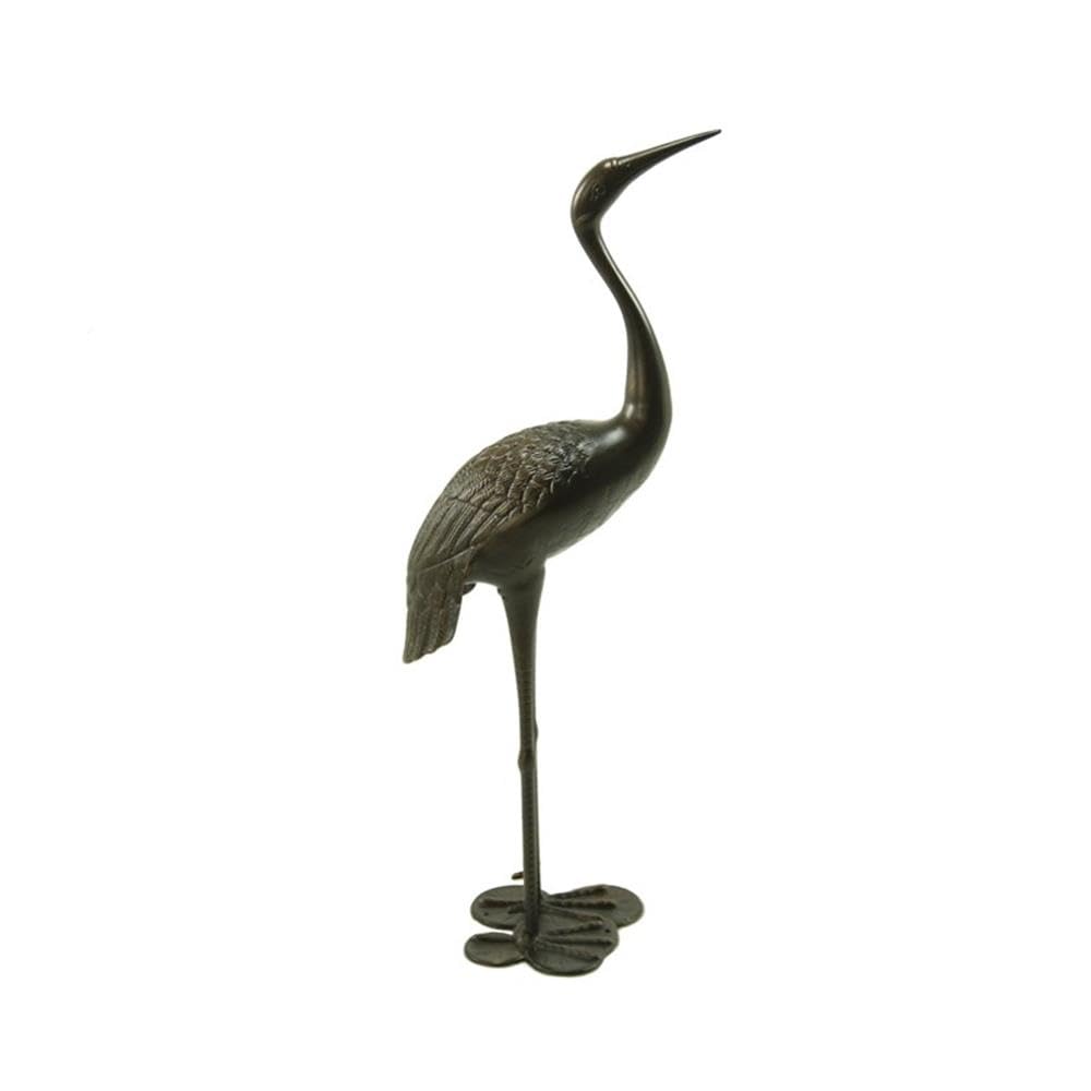Noble House Scarlet Outdoor Aluminum Crane Garden Statues (Set of 2) - Diamond Home USA