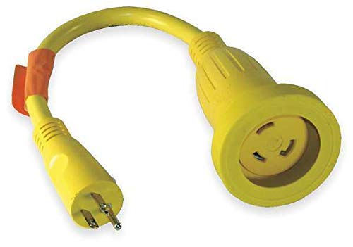 30A 5-15 L5-30 HUBBELL WIRING DEVICE-KELLEMS HBL61CM22 Locking Cord Adapter