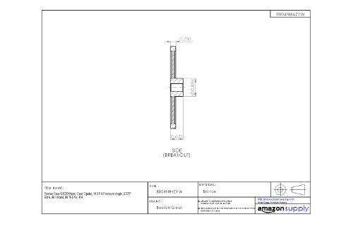 Boston Gear G1039 Worm Gear Spoke 14.5 PA Pressure Angle 0.375" Bore 96:1 - Diamond Home USA