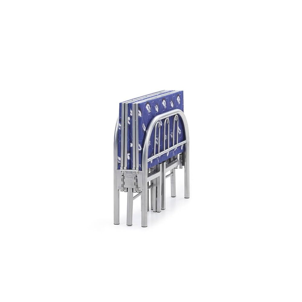Folding Bed Silver Traditional Metal Includes Hardware - Diamond Home USA