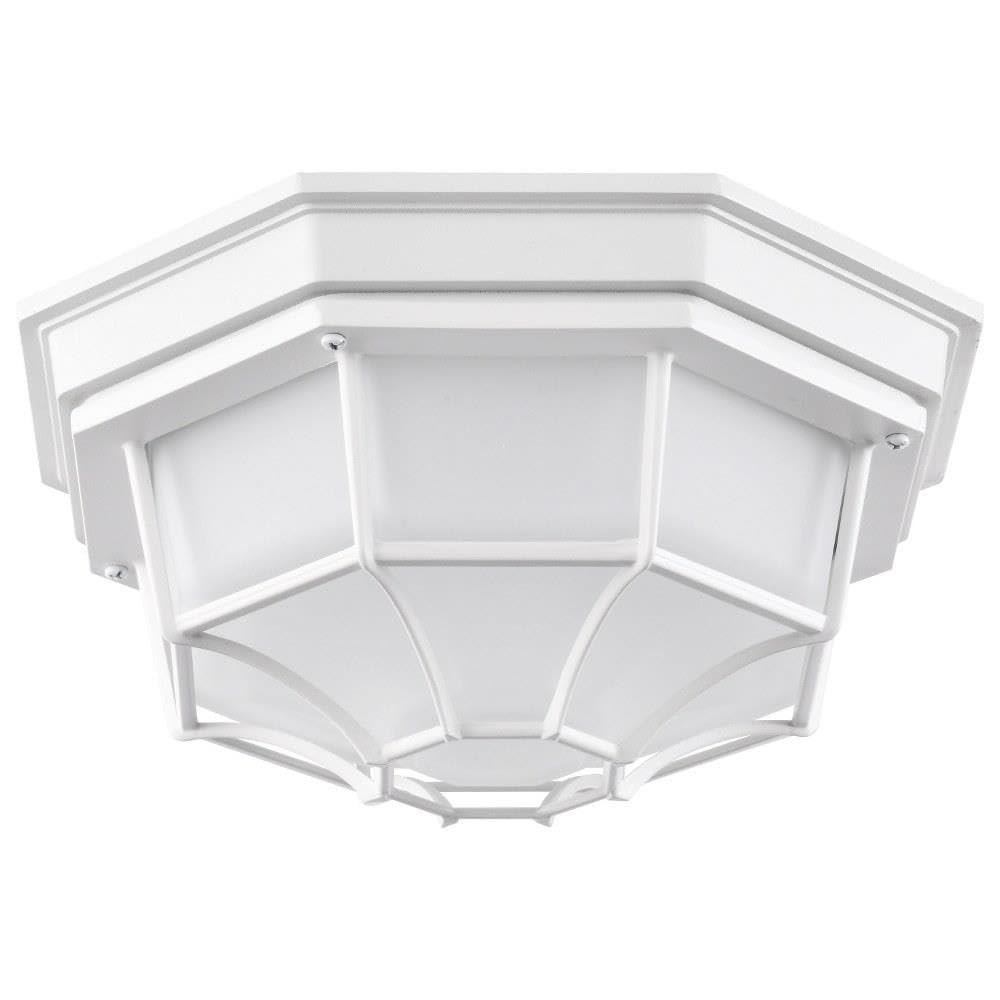 Nuvo 18.5W LED Outdoor Spider Cage Flush Mount-5.06 Inches Tall and 10.56 Inches