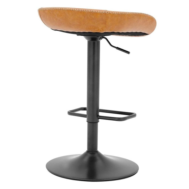 npd furniture and more New Pacific Direct Rogue KD PU Gaslift Bar Stool (Set Brown - Diamond Home USA