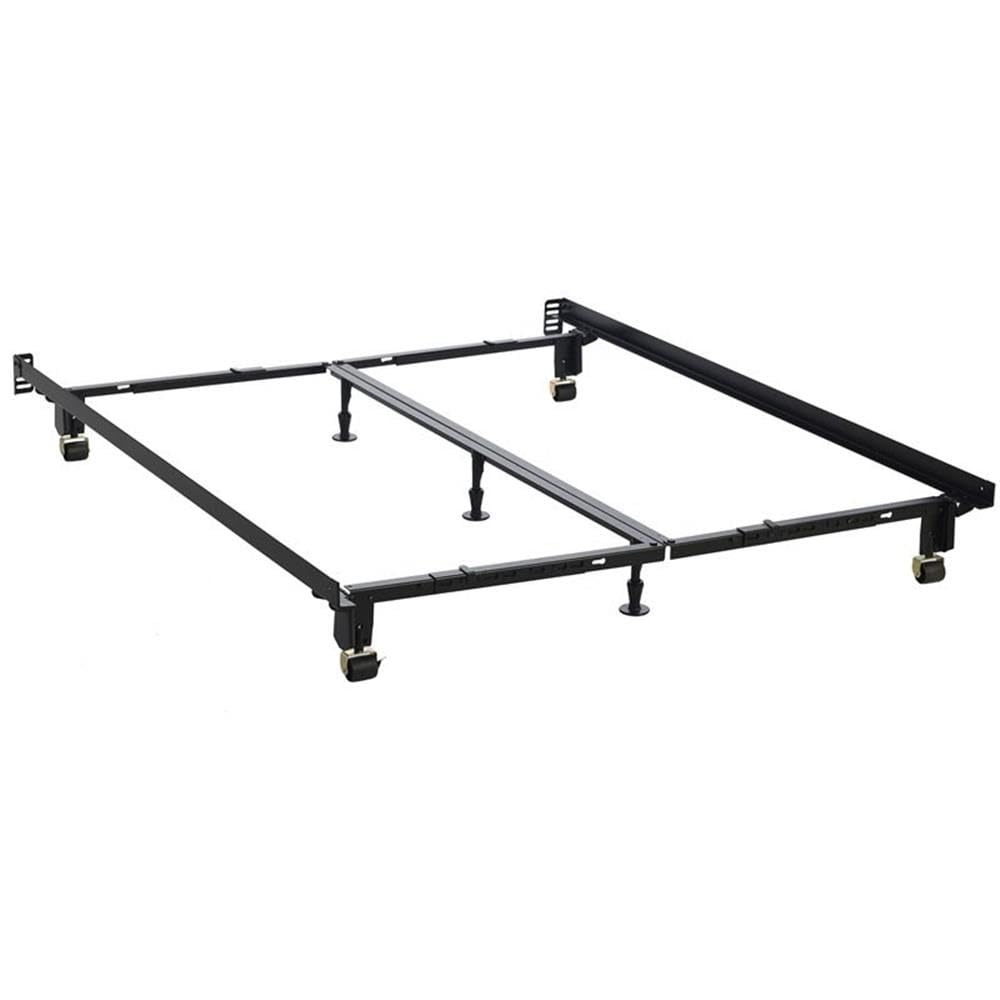 Mega Multi-Fit Bed Frame Twin/Full/Queen/King/Cal. King Heavy Duty in Coffee - Diamond Home USA
