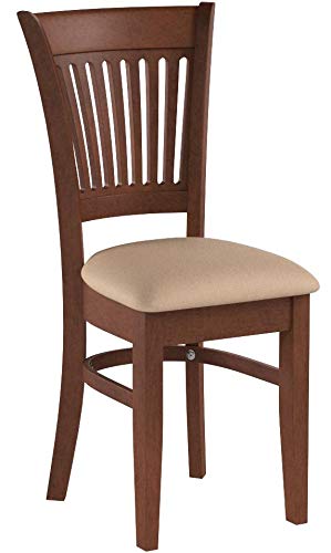 East West Furniture Kitchen Room Chairs Set of 2 Espresso VAC-ESP-C - Diamond Home USA