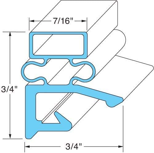 Hobart/Koch 268821-2 Magnetic Door Gaskets for Freezers/Coolers/Refrigerators - Diamond Home USA
