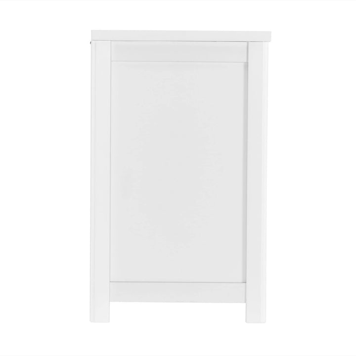 19" w X 20" h Deluxe Clothes Hamper White Wood Includes Lid - Diamond Home USA