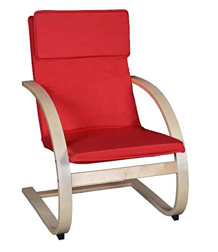 Akita Bentwood Lightweight Reclining Chair - Niche (Red) - Diamond Home USA