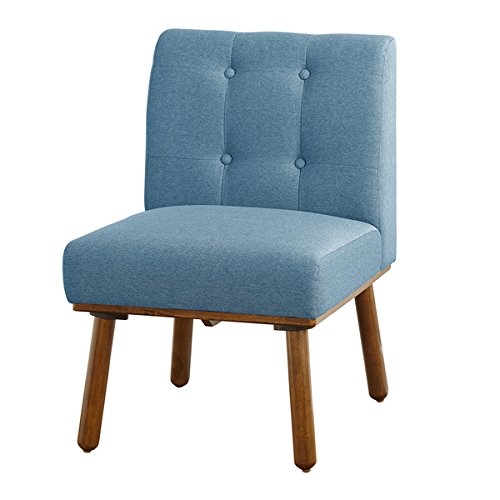 Simple Living Playmate Armless Accent Chair Blue - Diamond Home USA