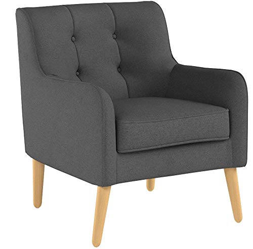 Christopher Knight Home Felicity Mid-Century Fabric Arm Chair Charcoal 9.5D x - Diamond Home USA