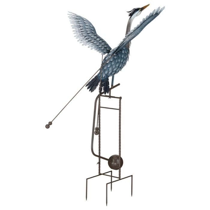 Rocker Stake 44"x48"x62.25" Blue Metal - Diamond Home USA