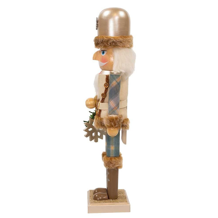 Kurt Adler 15-Inch Wooden Rustic Glamour Nutcracker - Diamond Home USA
