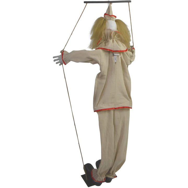 Haunted Hill Farm Scary Swinging Talking Clown Halloween Animatronic with - Diamond Home USA