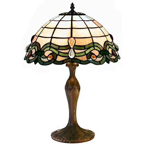 Tiffany-Style Table Lamp Green Tiffany Traditional Bronze
