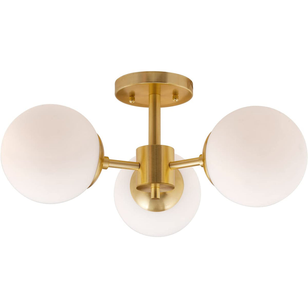 Farrell - 3 Light Semi-Flush Mount in Transitional Style-8.5 Inches Tall and