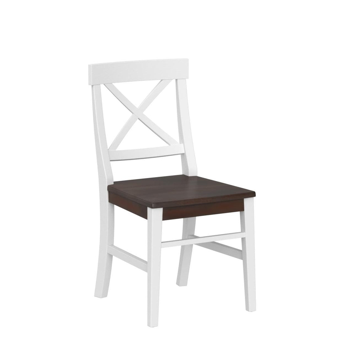 Christopher Knight Home Roshan Farmhouse Acacia Wood Dining Chairs White / - Diamond Home USA