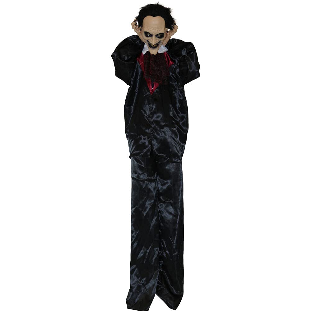 Haunted Hill Farm 5.6 ft. Standing Vampire Halloween Animatronic Scary Halloween