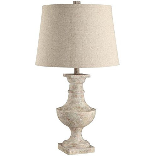 TRIBECCA HOME Hyperion Sanded Off-White 1-light Accent Table Lamp - Diamond Home USA