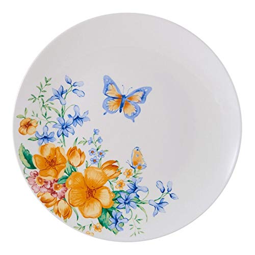 18pc Dinnerware Set Multi Color Floral Casual Round Porcelain 18 Piece Microwave - Diamond Home USA