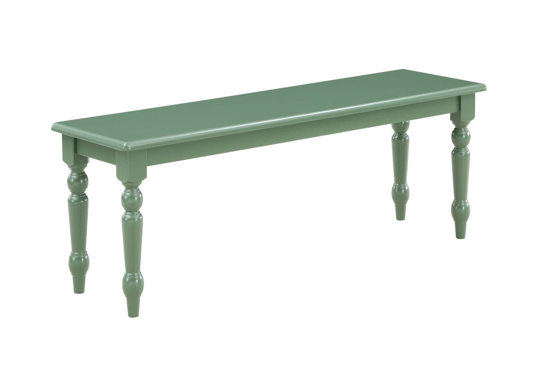 Boraam Carolina Dining Bench 14" L x 48" W x 18" H Equestrian Green