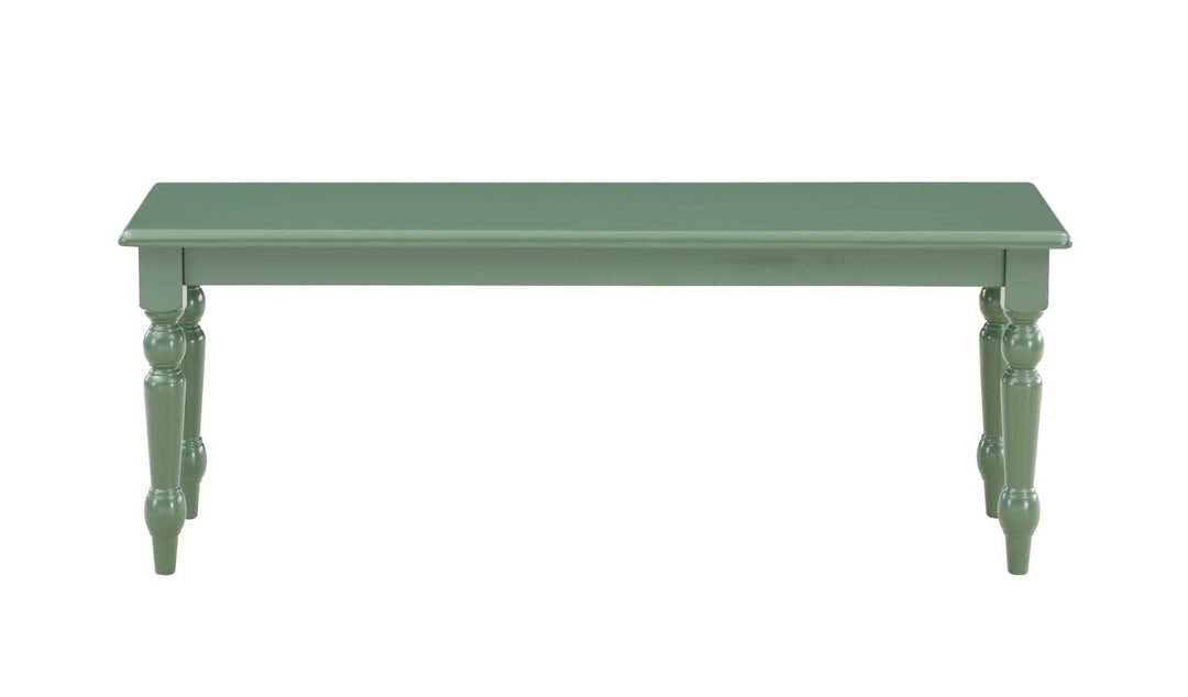 Boraam Carolina Dining Bench 14" L x 48" W x 18" H Equestrian Green - Diamond Home USA