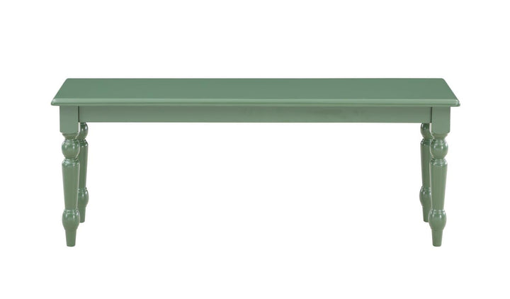 Boraam Carolina Dining Bench 14" L x 48" W x 18" H Equestrian Green - Diamond Home USA