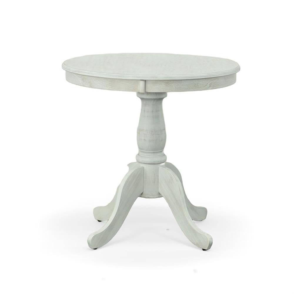 Carolina Classic Fairview 30" Round Pedestal Dining Table in Whitewash - Diamond Home USA