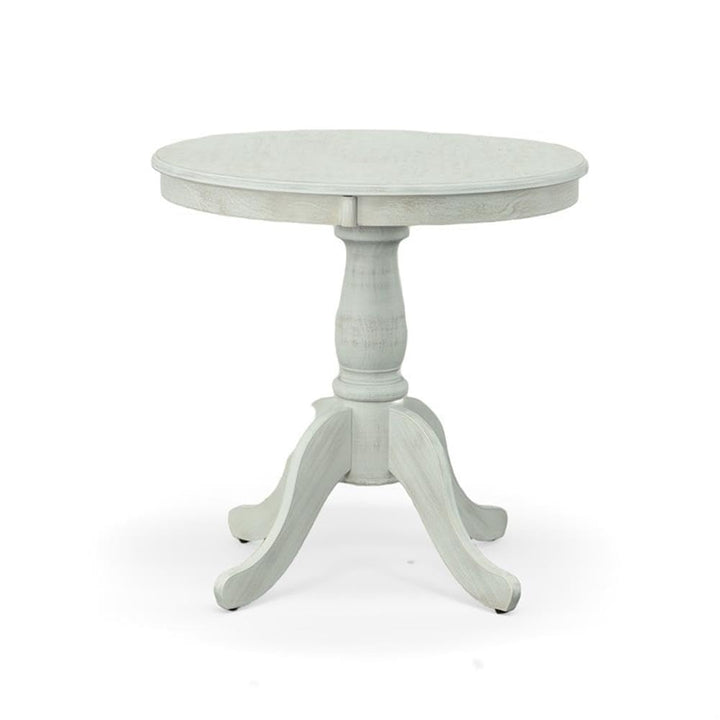 Carolina Classic Fairview 30" Round Pedestal Dining Table in Whitewash - Diamond Home USA