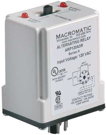 Alternating Relay Dpdt 24Vac 10A 8 Pin
