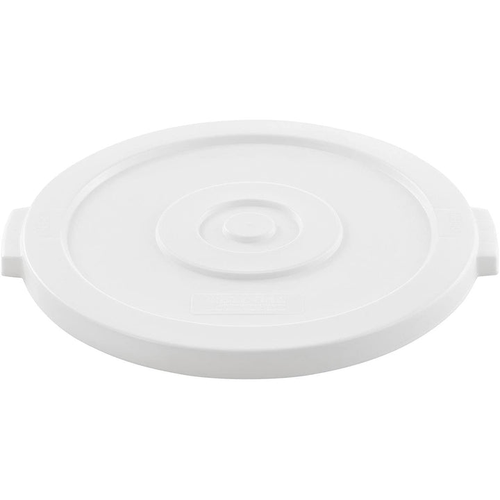 Global Industrial 20 Gallon Plastic Trash Can Lid White