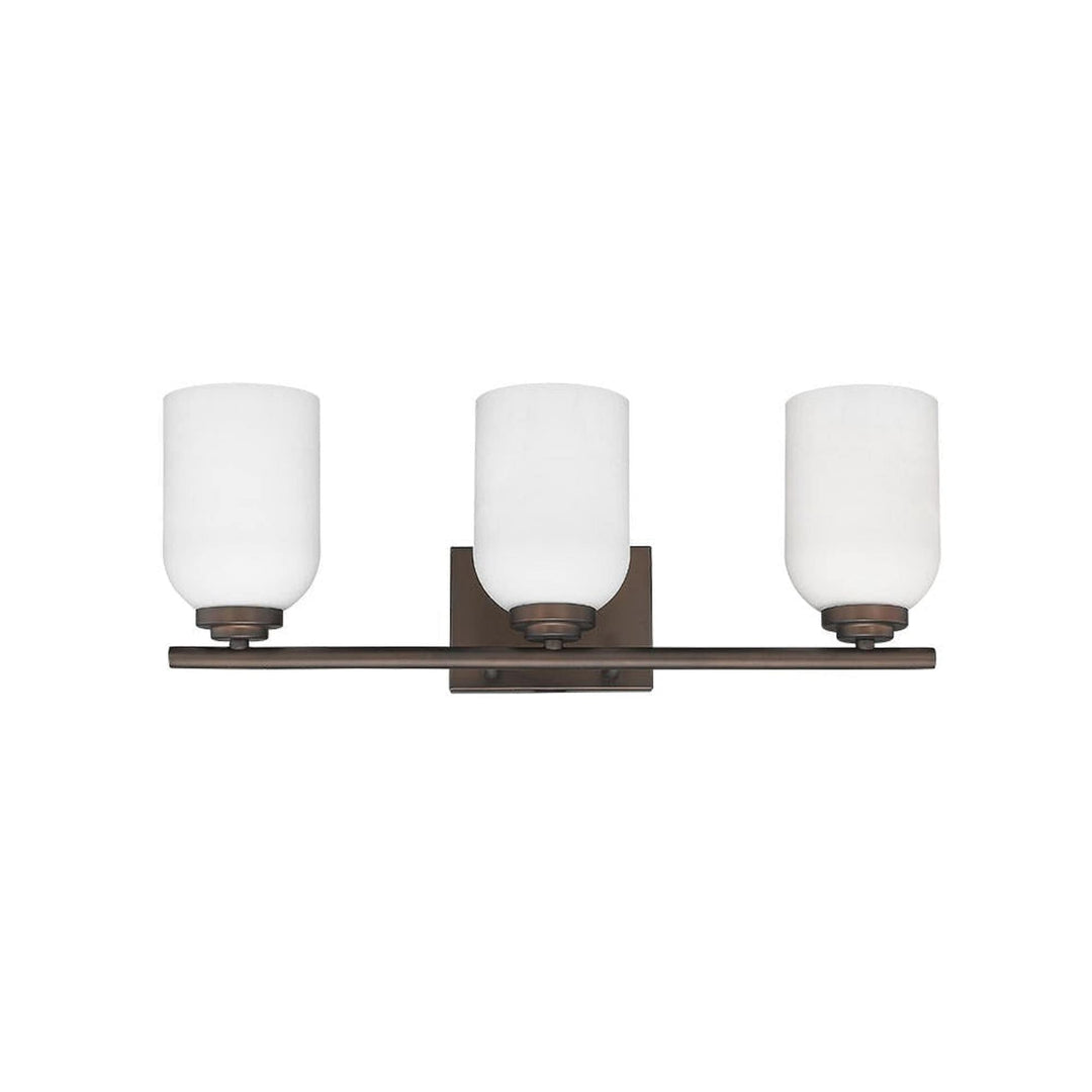3-light Updated Modern Bronze Bathroom Vanity Light Fixture Brown Industrial - Diamond Home USA