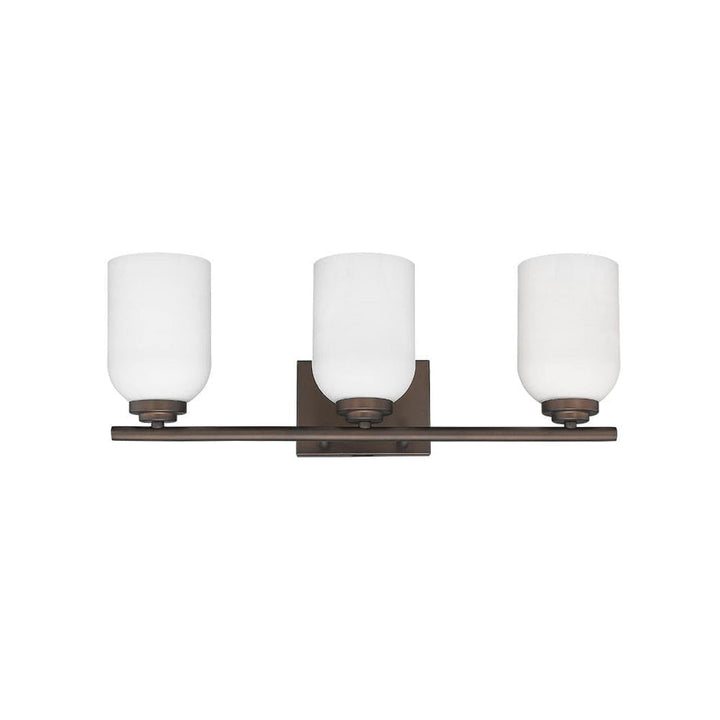 3-light Updated Modern Bronze Bathroom Vanity Light Fixture Brown Industrial - Diamond Home USA