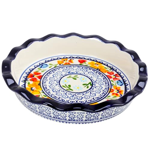 Gibson Luxembourg 10.5 inch Pie Dish and 10 inch Bakeware set in stoneware - Diamond Home USA