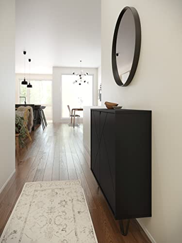 Nexera 132206 Slim 2-Door Storage Accent Cabinet Floating and Wall Mount Bar - Diamond Home USA